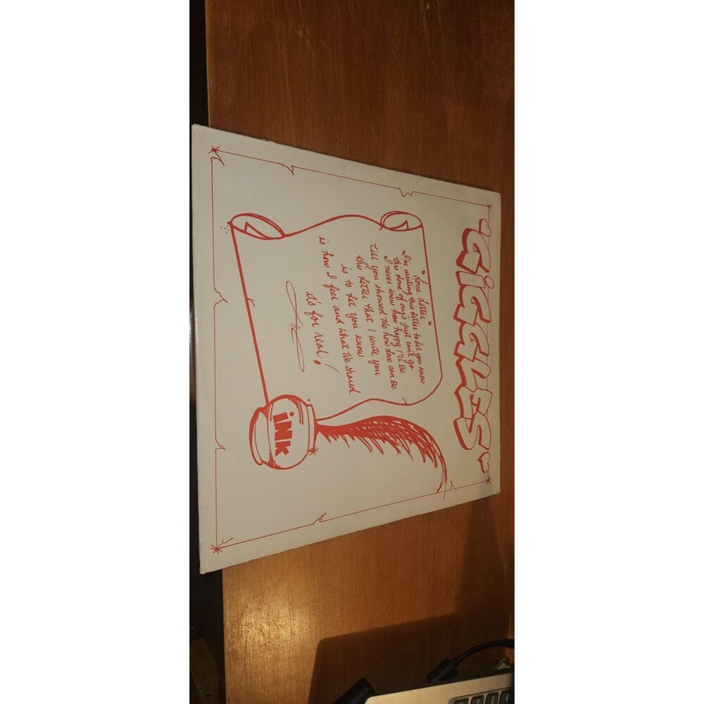 GIGGLES 12" LOVE LETTER Record Viny ink